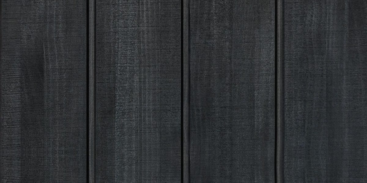 Abodo Thermally Modified Wood Cladding Vulcan Cladding | Bandsawn: Nero