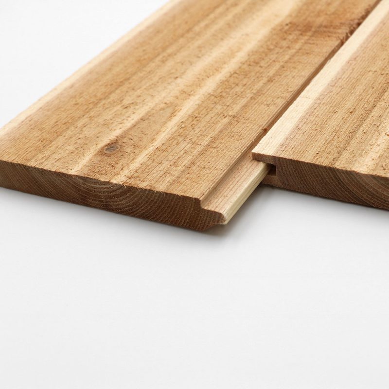 Western Red Cedar STK V Gap KD Rough profile x